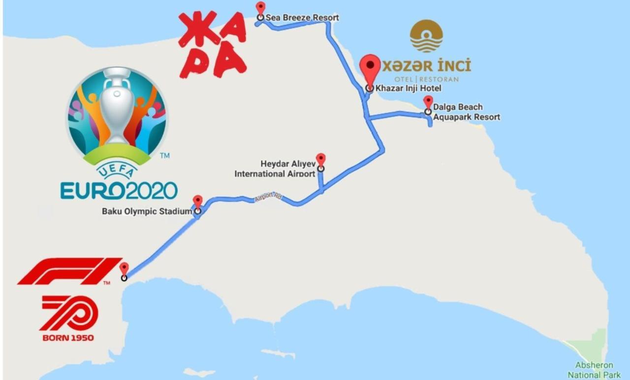 Khazar Inji Hotel Buzovna Ngoại thất bức ảnh